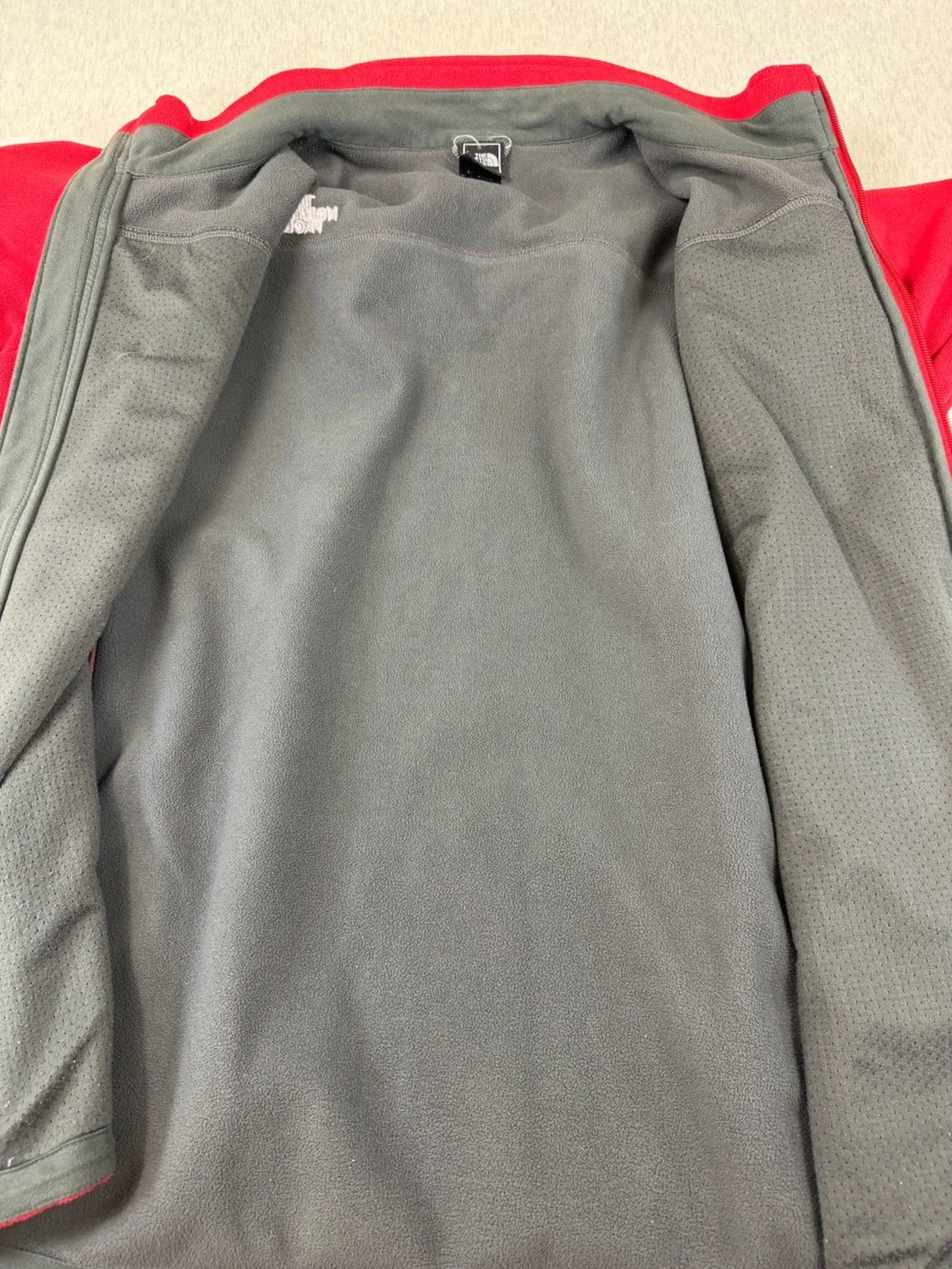The North Face WindWall Red Full Zip Fleece Jacket Men’s XXL 2XL Outdoor